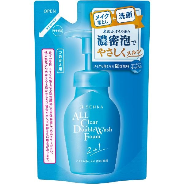 SENKA センカ 専科 メイクも落とせる泡洗顔料（つめかえ用）f 130ml