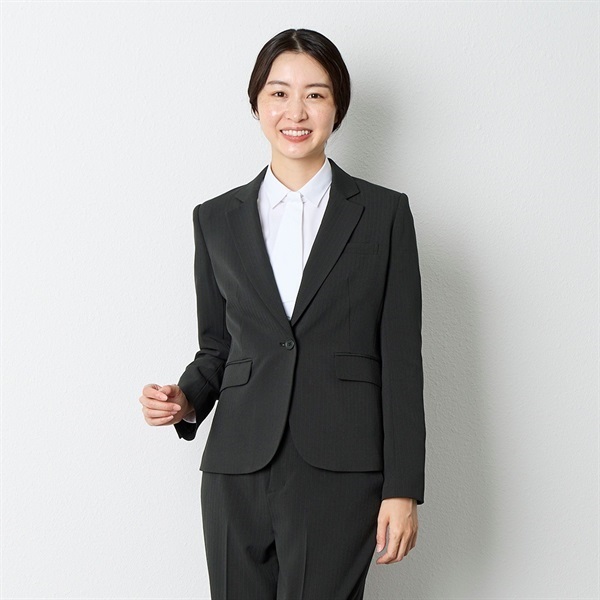 ストライプ柄 2ボトム付3点セットスーツ レディス Purelast(ピュア