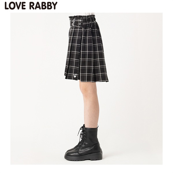 ラブラビ チェックタックキュロット 女の子 キッズ 130cm-160cm