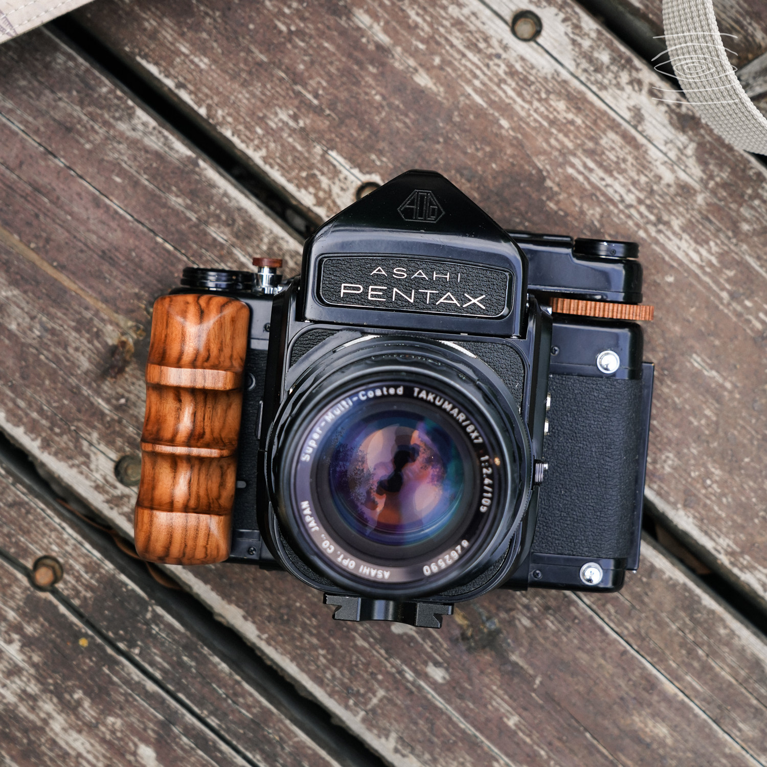Wood Camera Hand Grip For Pentax 67 6X7 6*7 Left and Right Handle