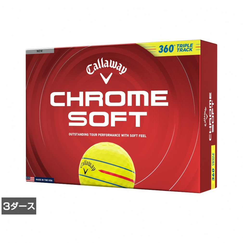 キャロウェイ CHROME SOFT 360° TRIPLE TRACK イエロー (7193813064) 3