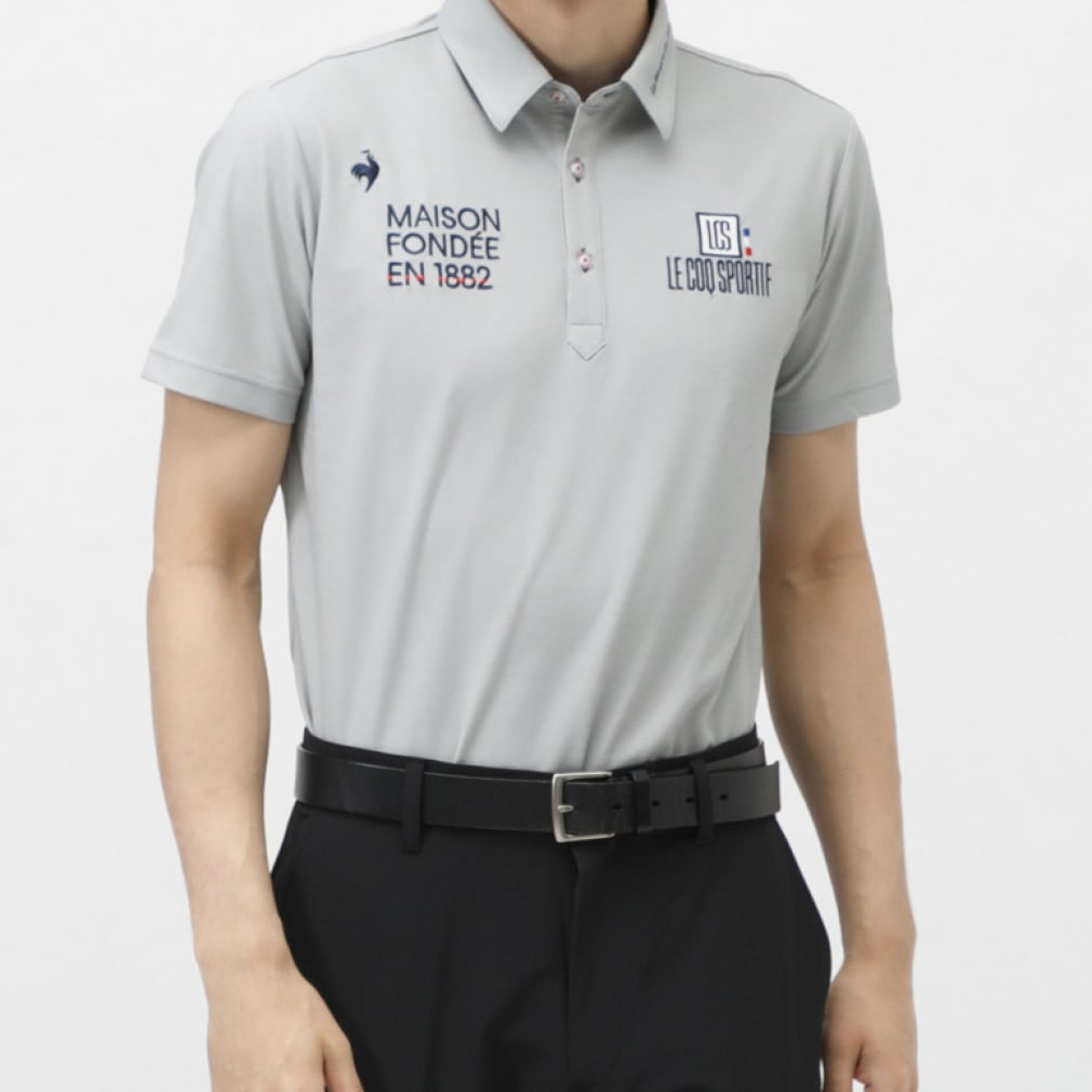 ルコックスポルティフ ゴルフ ゴルフウェア 半袖シャツ 春 夏 定番無地