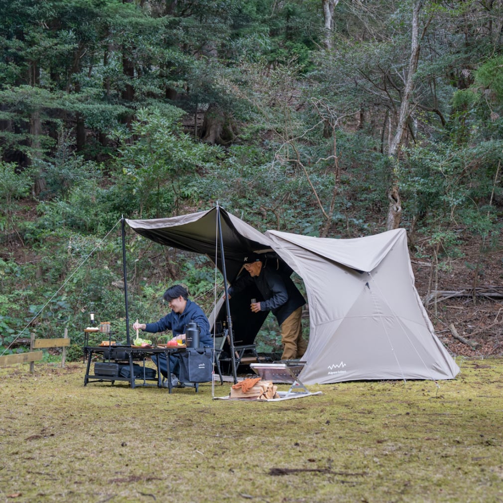 アルペンアウトドアーズ 100％完全遮光ヘキサ型キャンプシェード L