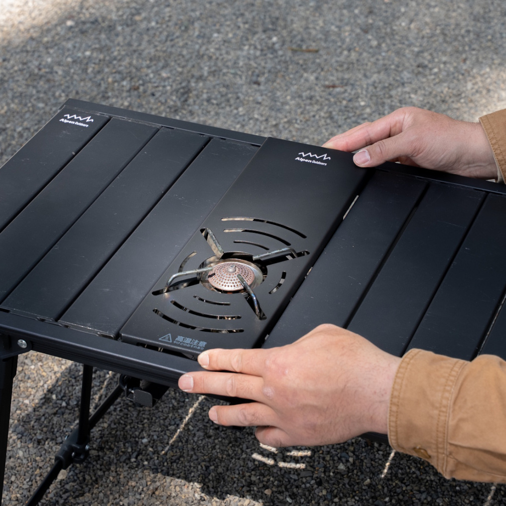 アルペンアウトドアーズ シングルバーナー遮熱天板 キャンプ