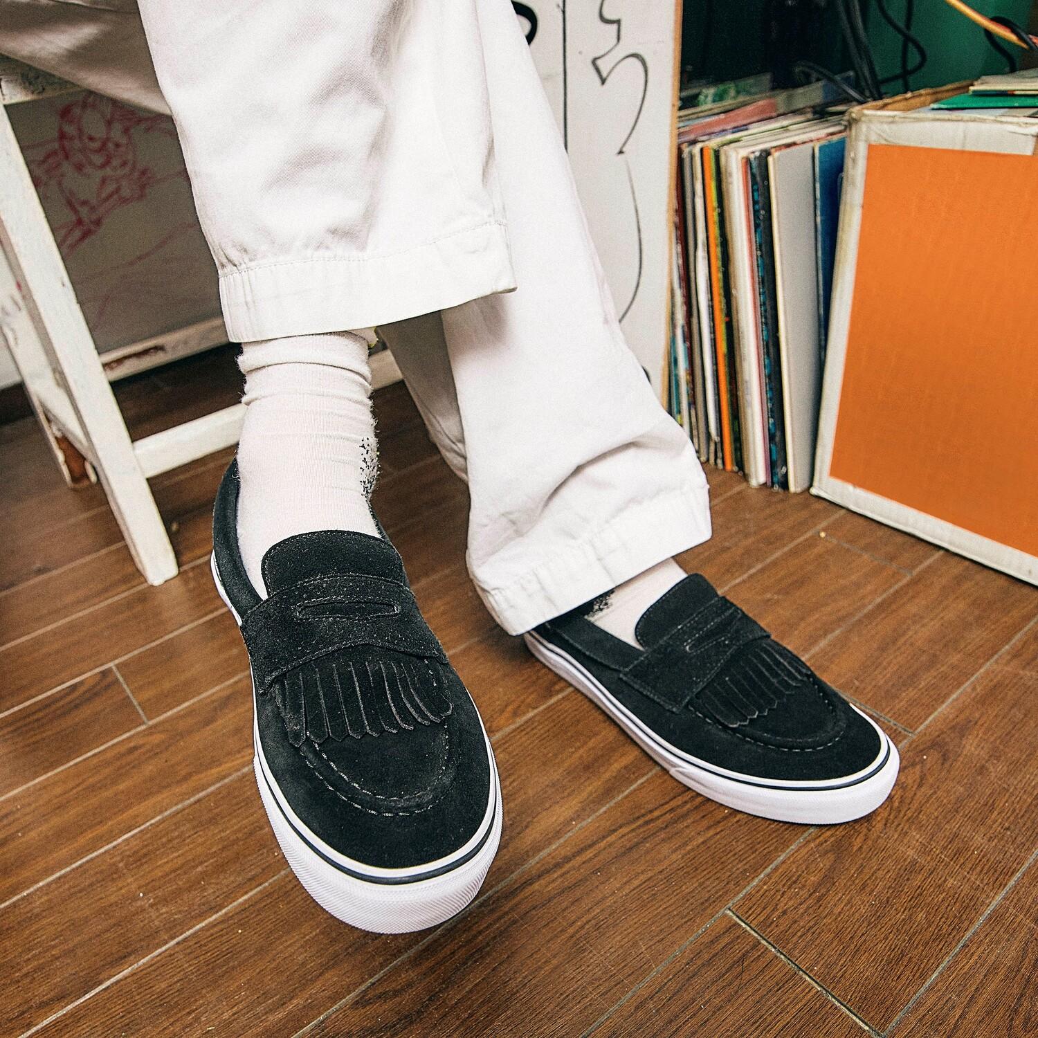 VANS】 ヴァンズ LOAFER ローファー V196CF BLACK/WHITE | ABC-MART