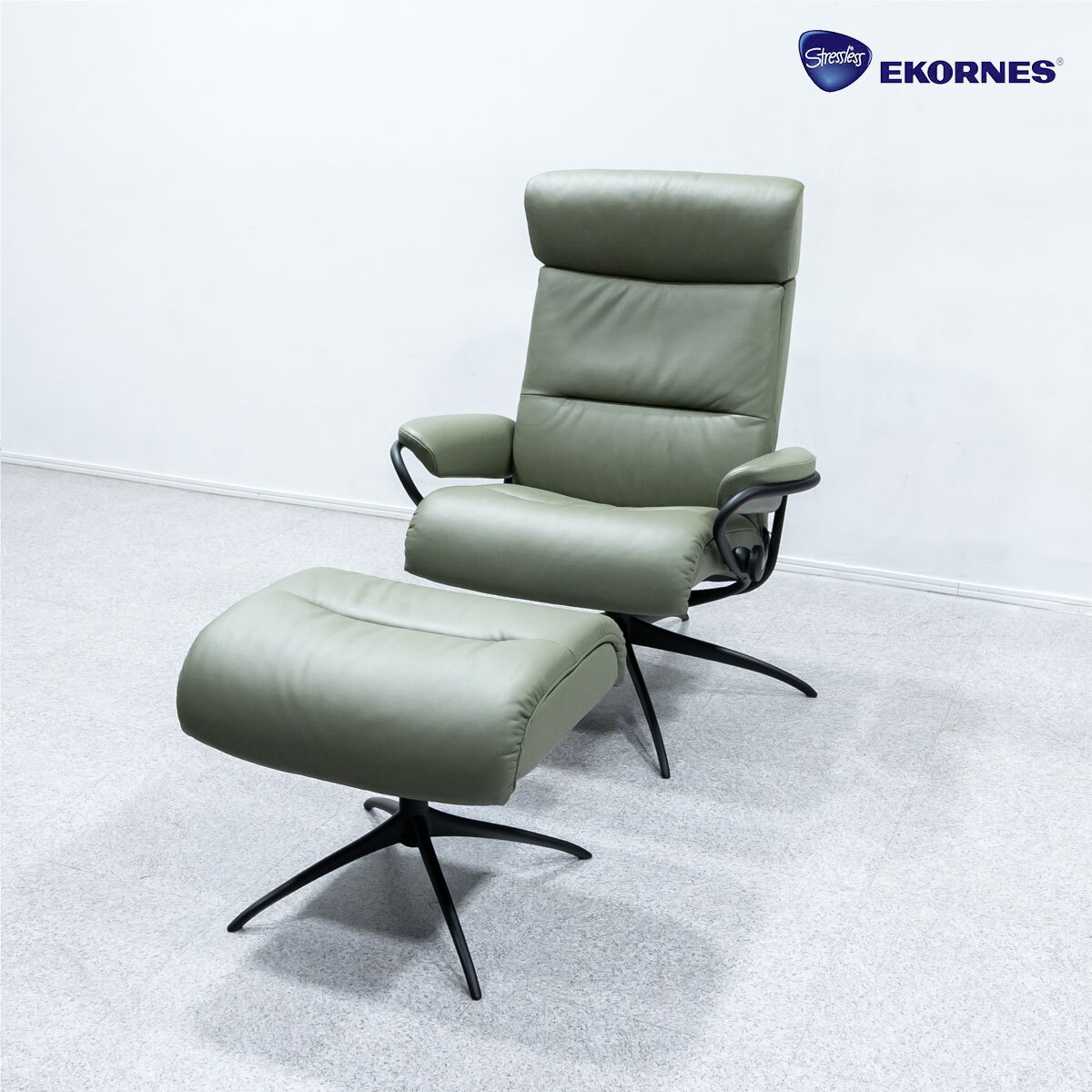 極美品】EKORNES コンサル M ストレスレスチェア＆オットマン