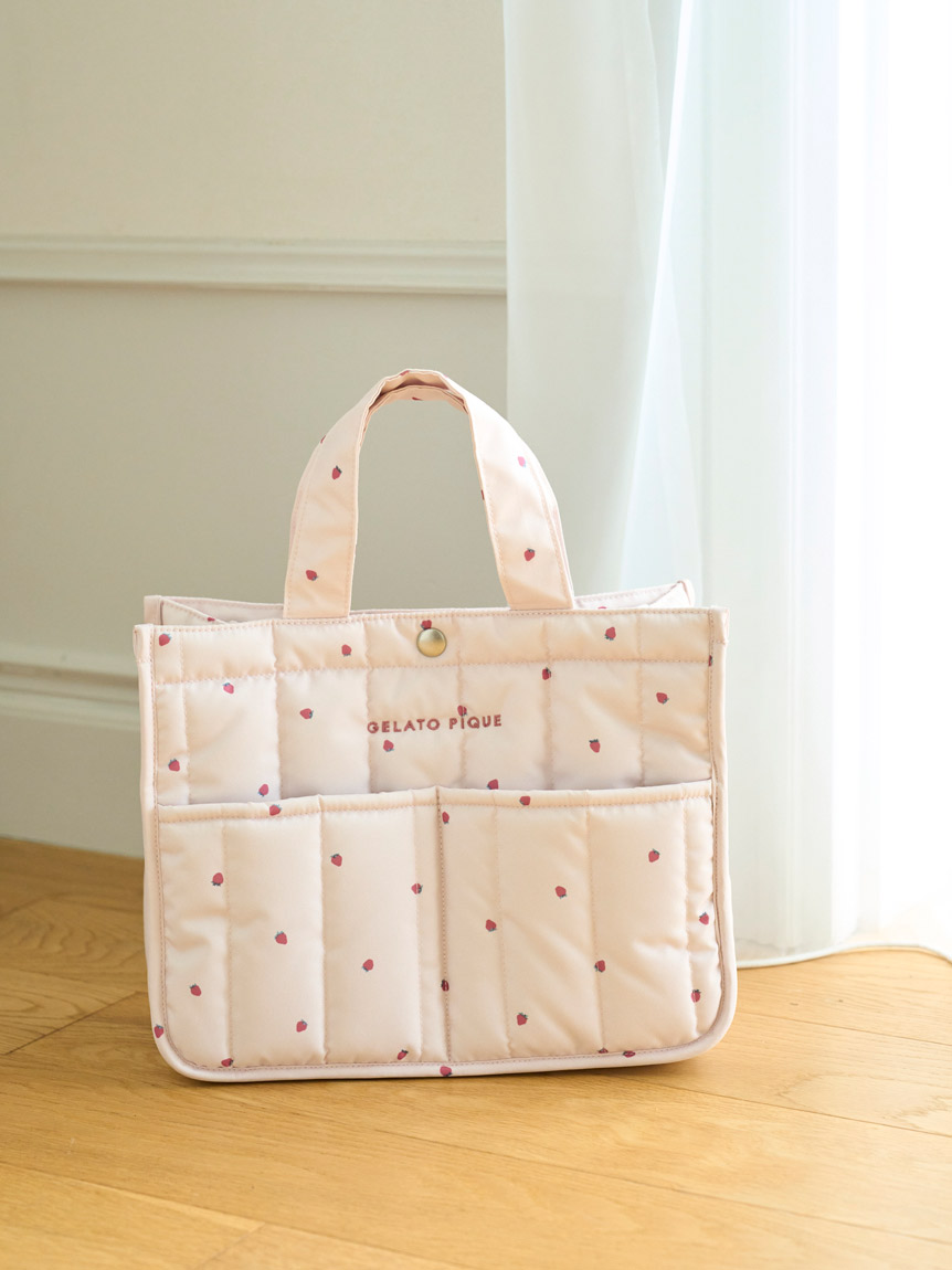 CAT&DOG】ストロベリーキルティングお散歩バッグM(バッグ・ポーチ