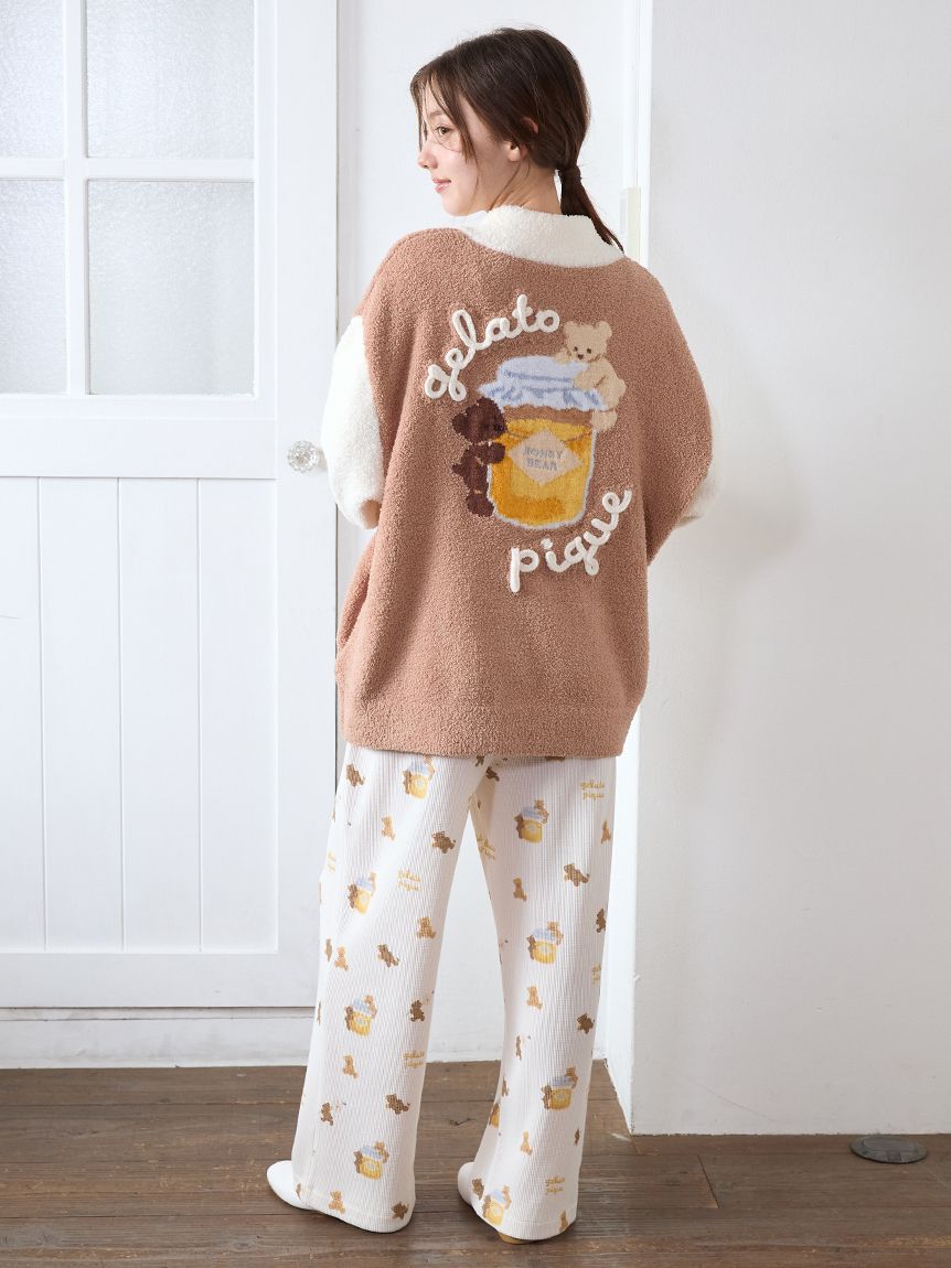ベビモコはちみつベアピケジャン(カーディガン・ガウン)｜ルームウェア