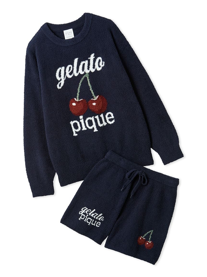 ONLINE限定】べビモコチェリージャガードプルオーバー&ショートパンツ