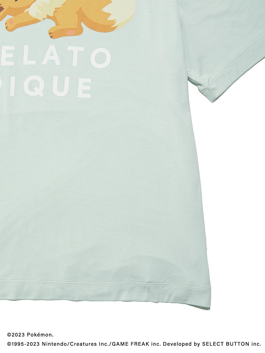 ポケモンスリープ】【メンズ】接触冷感プリントTシャツ＆ハーフパンツ