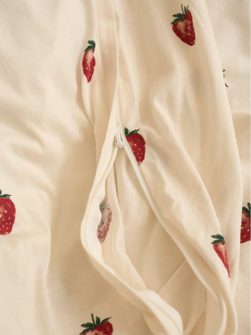 Sleep】ストロベリー柄掛けカバー（シングル）(掛け布団カバー
