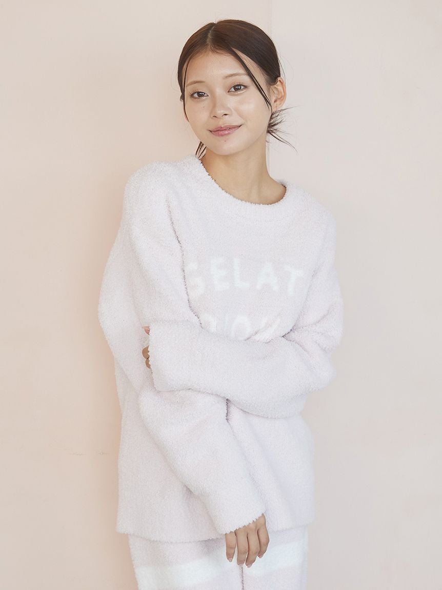 パウダーロゴジャガードプルオーバー＆ロングパンツセット(ロング