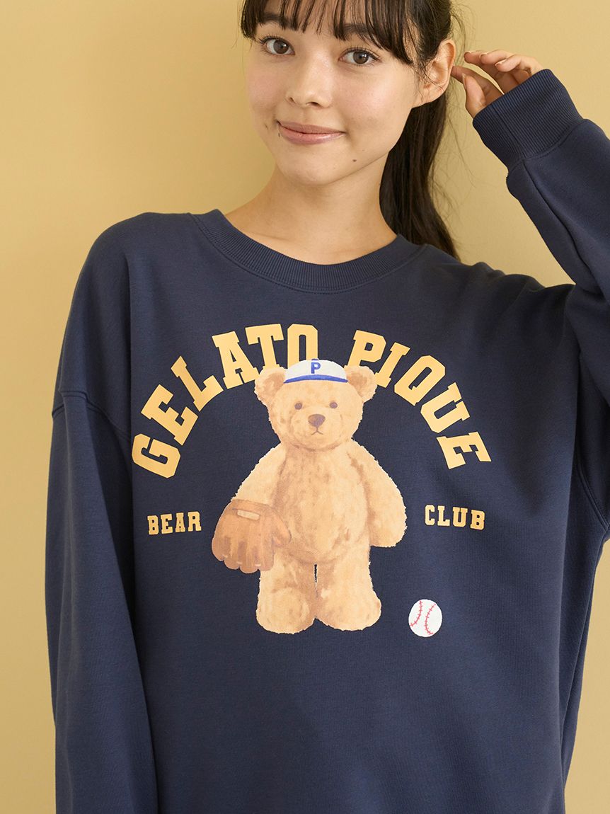 スポーティーベア裏毛プルオーバー(カットソー・Tシャツ)｜ルーム