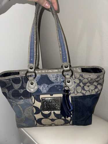 Coach denim patchwork tote - Gem