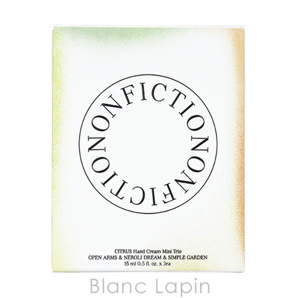 ノンフィクション NONFICTION シトラスハンドクリームミニトリオ