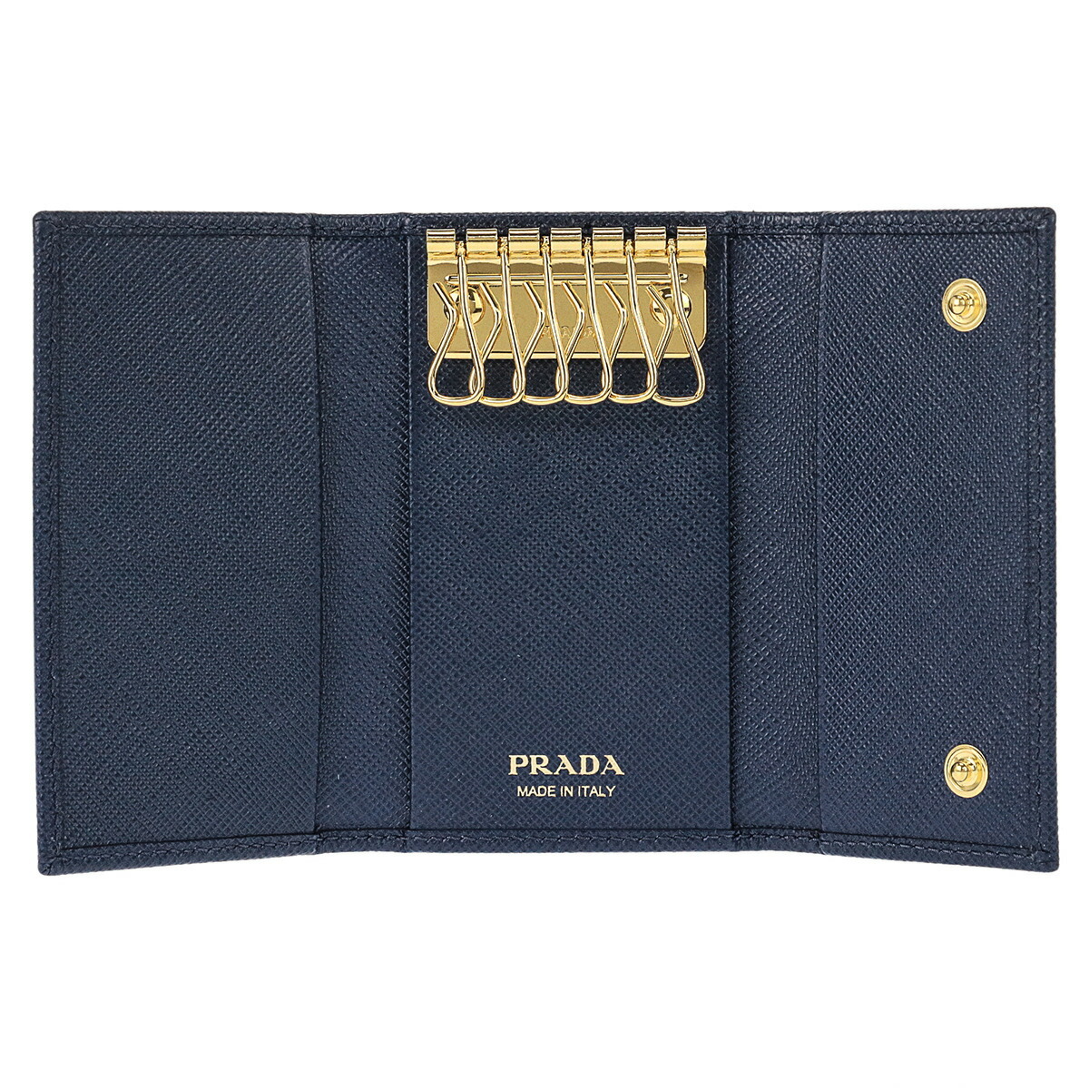 プラダ PRADA キーケース 1PG222 QHH F0016 6連 キーフック キーリング