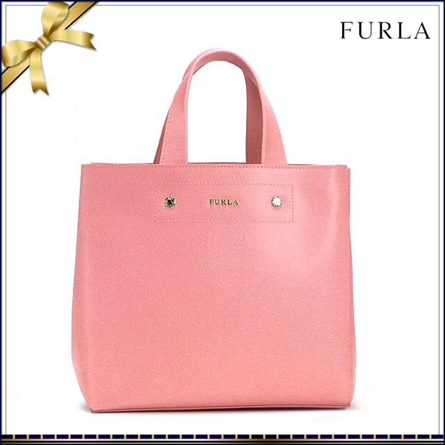 フルラ FURLA ハンドバッグ トートバッグ 新品 ピンク 型押し レザー