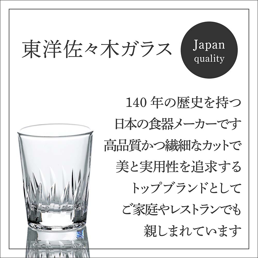 名入れ代込み】東洋佐々木ガラス ナック・フェザー ショットグラス