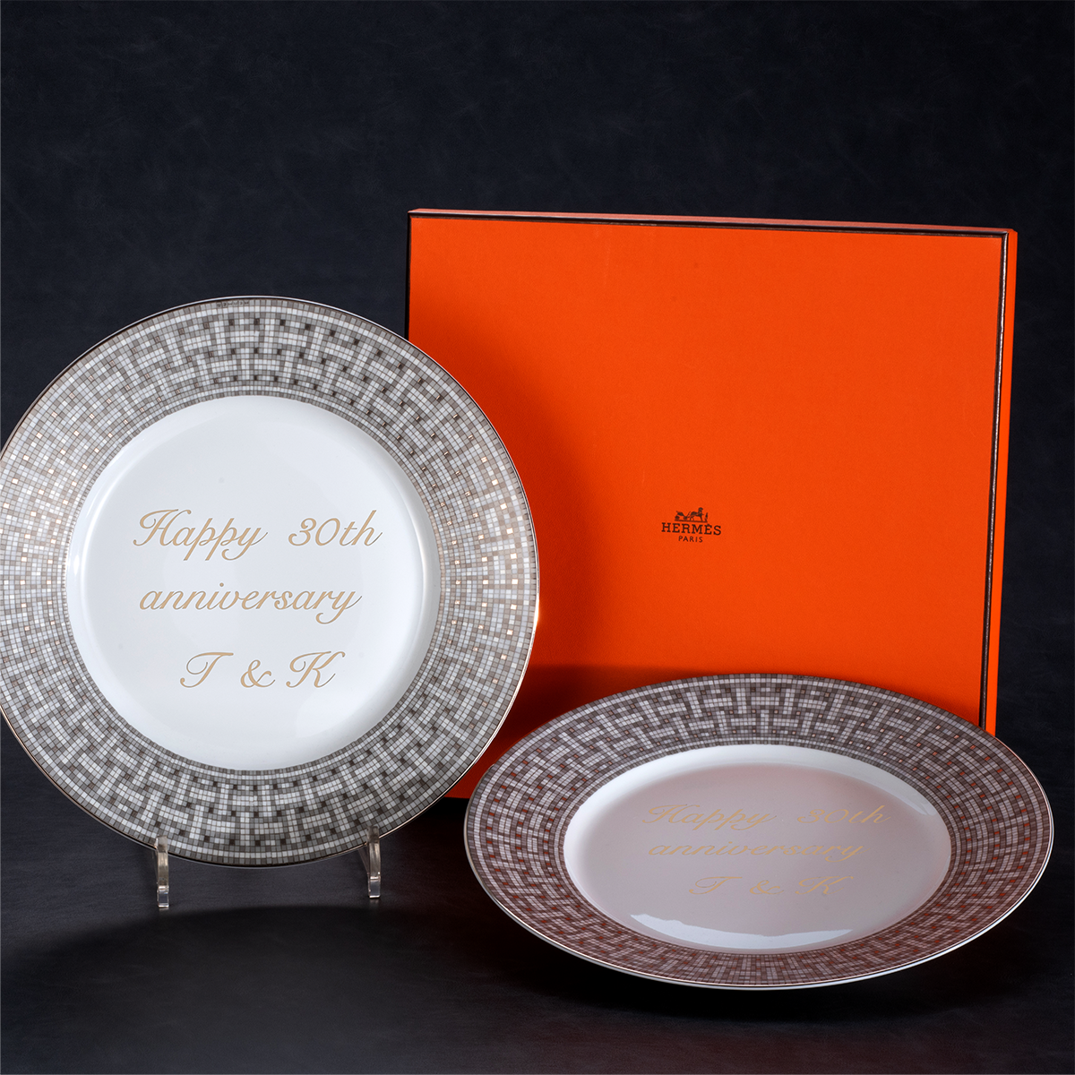 HERMES エルメス モザイク ヴァンキャトル プラチナ 27.5cm アメリカン
