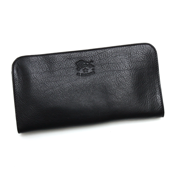 イルビゾンテ IL BISONTE L字ファスナー長財布 C0909 153 BLACK 本革