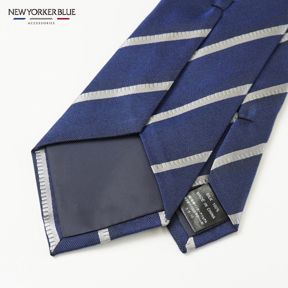 NEWYORKER BLUE（ニューヨーカーブルーネクタイ）ストライプ柄