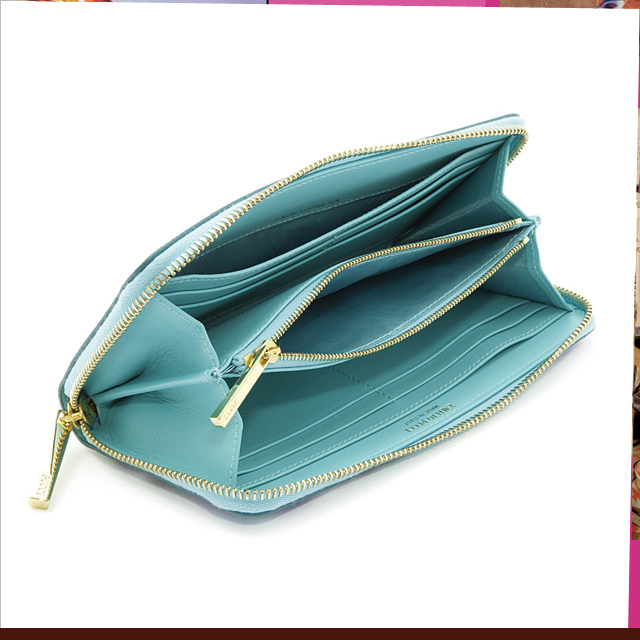 EMILIO PUCCI 41SM10 054 ブルー系 長財布 エミリオプッチ - 【感動