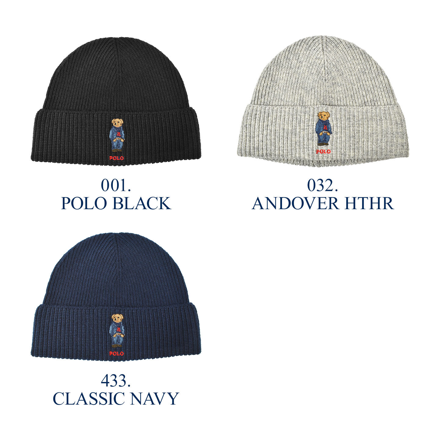 ニット帽 POLO RALPH LAUREN ポロ ラルフローレン ビーニー ポロベア