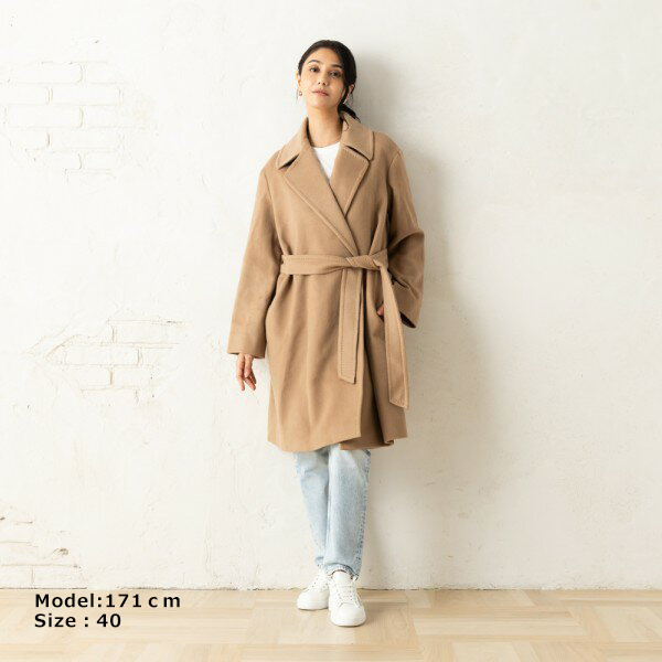 Max Mara マックスマーラ ファー付き コート ブラウン 36サイズ - Max