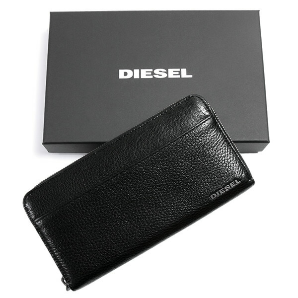 DIESEL ディーゼル 長財布 メンズ レザー ブラック 黒 ブランド 羊革