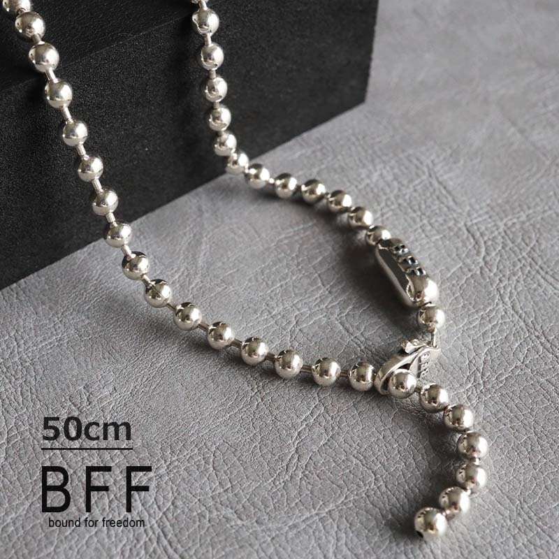 BFF ブランド Y字ネックレス ボールチェーン ネックレス メンズ 50cm