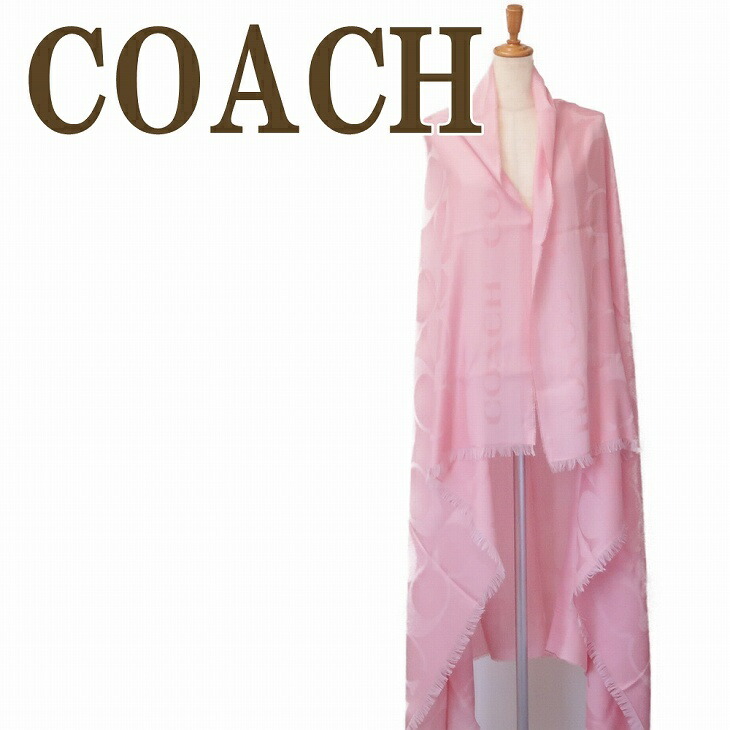 コーチ COACH マフラー レディース ストール ショール 大判 ウール混