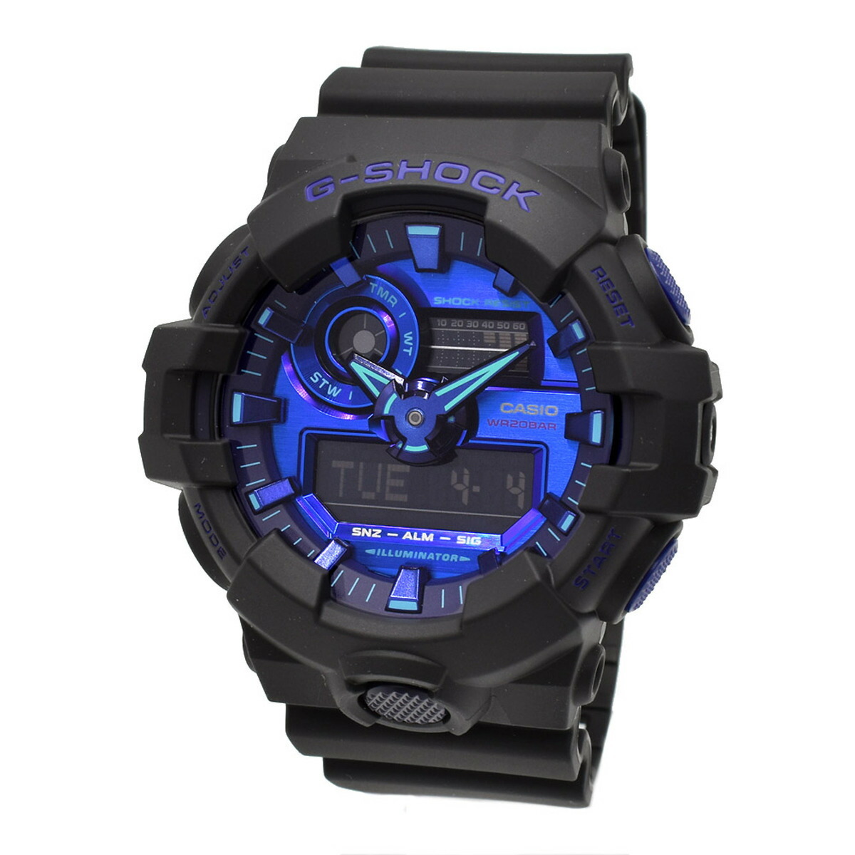 カシオ CASIO 腕時計 G-SHOCK Gショック GA-700VB-1A VIRTUAL BLUE