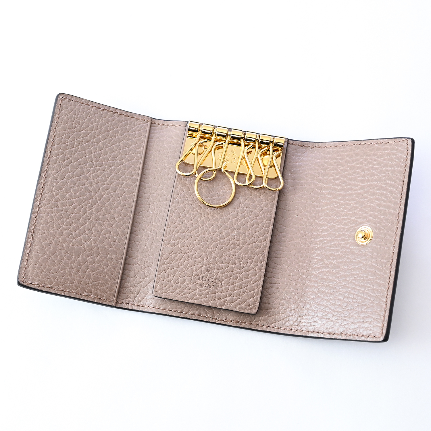 名入れ無料】 グッチ GUCCI キーケース プチ マーモント ダラーカーフ