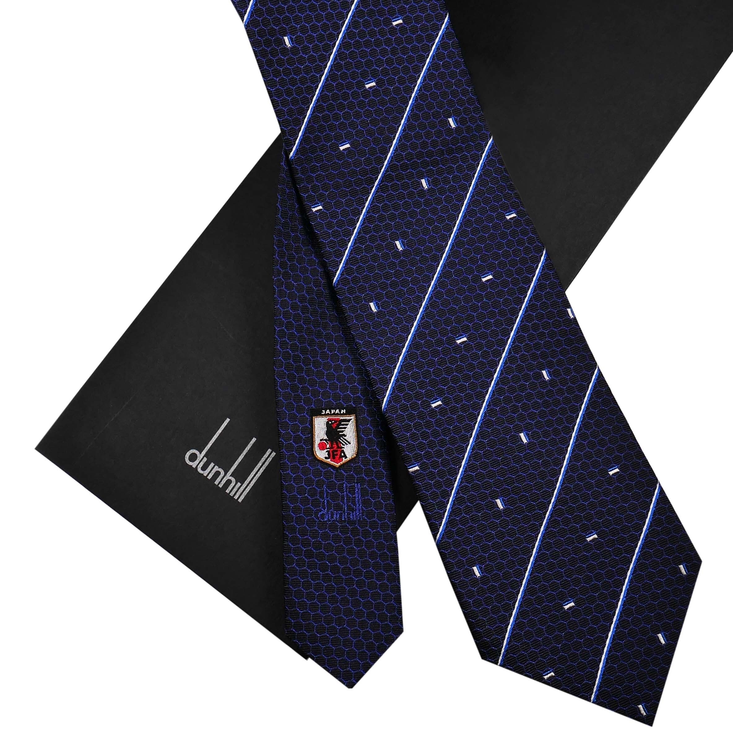 ☆即日発送☆2021年☆【ダンヒル(dunhill) × JFA】 ネクタイ サッカー