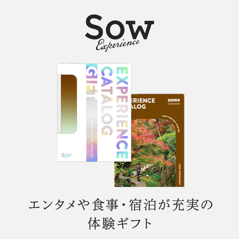 SOW EXPERIENCE】 総合版カタログギフト(BROWN ) 選べる体験ギフト