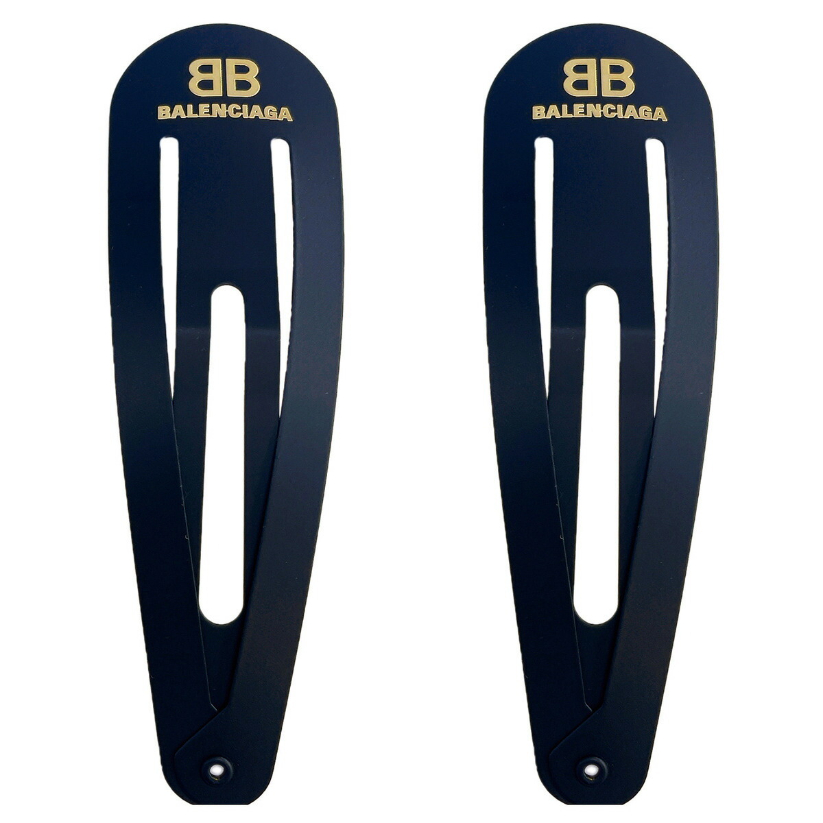 バレンシアガ BALENCIAGA BBロゴ ヘアクリップ 2個セット ヘア