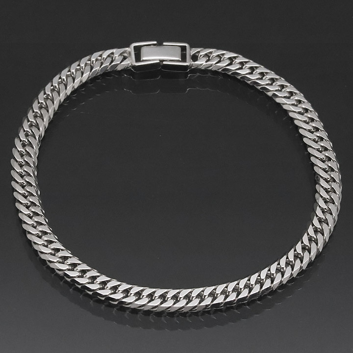 シルバー 喜平ブレスレット 6面ダブル 六面 シルバー925 13g-20cm 喜平