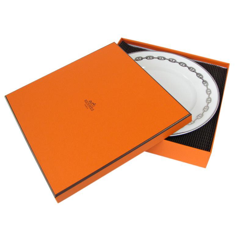 エルメス 食器 HERMES シェーヌダンクルプラチナ 004101P2 27cm