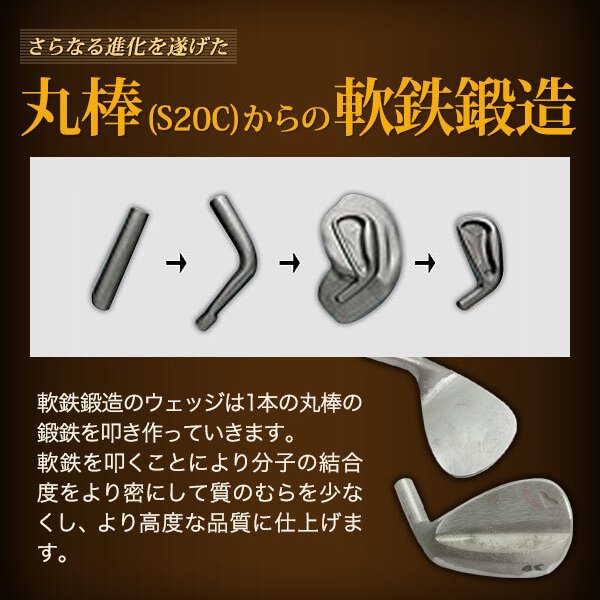 軟鉄鍛造ウェッジ 50度 52度 54度 56度 58度 東邦ゴルフ 匠 FORGED <br