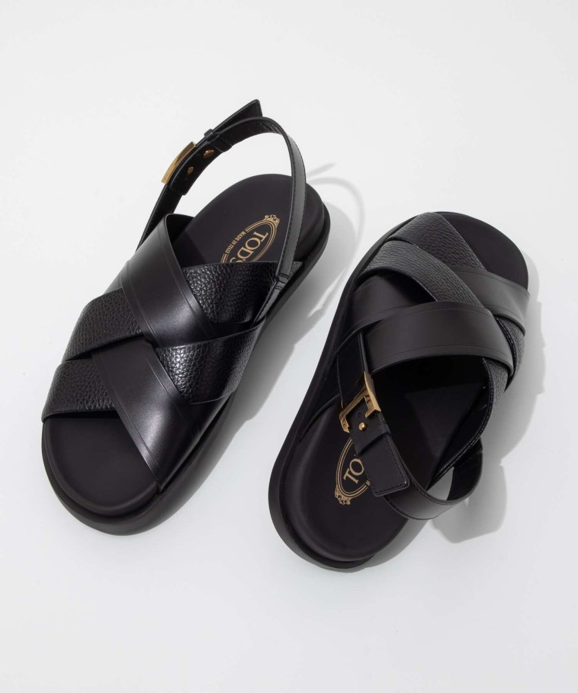 トッズ TOD'S XXW68K0IA20 T8N サンダル CALF DER+MIDOU レディース