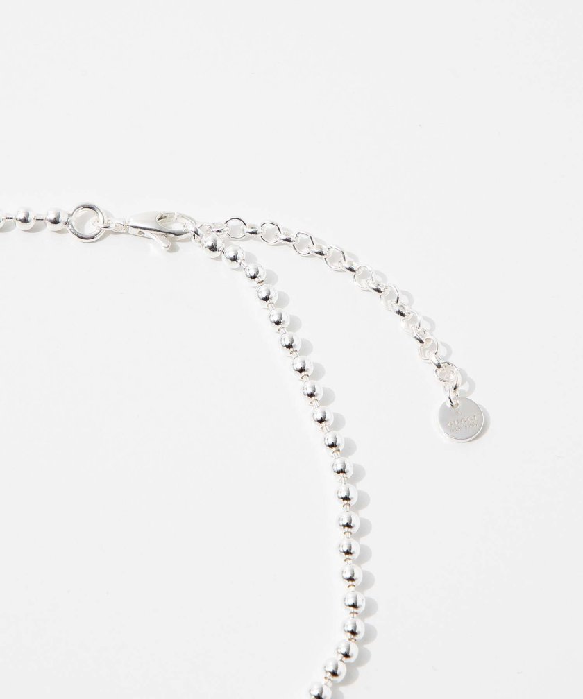 グッチ GUCCI 479219 J8400 ネックレス INTERLCKG M NCKL 45CM SLV