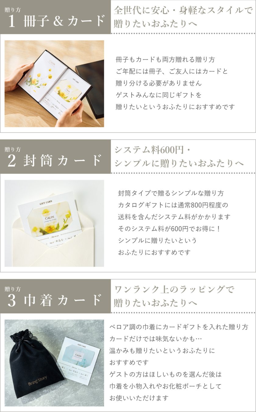 カタログギフト CHOICE GIFT COLLECTION：ジゼルコース／冊子＆カード