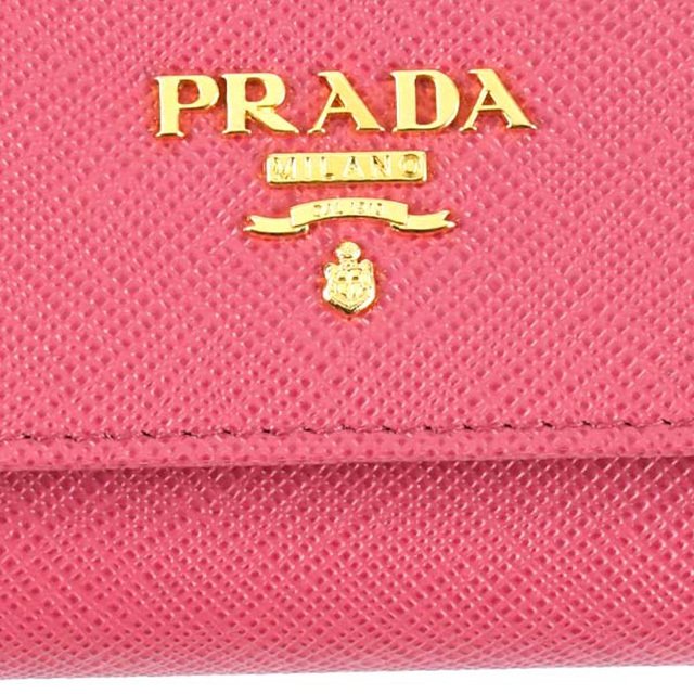 プラダ PRADA 財布 レディース メンズ 長財布 サフィアーノ 三角ロゴ l