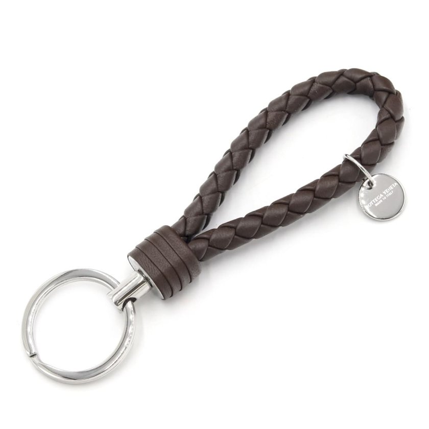 ボッテガヴェネタ BOTTEGA VENETA キーリング キーホルダー ブラウン