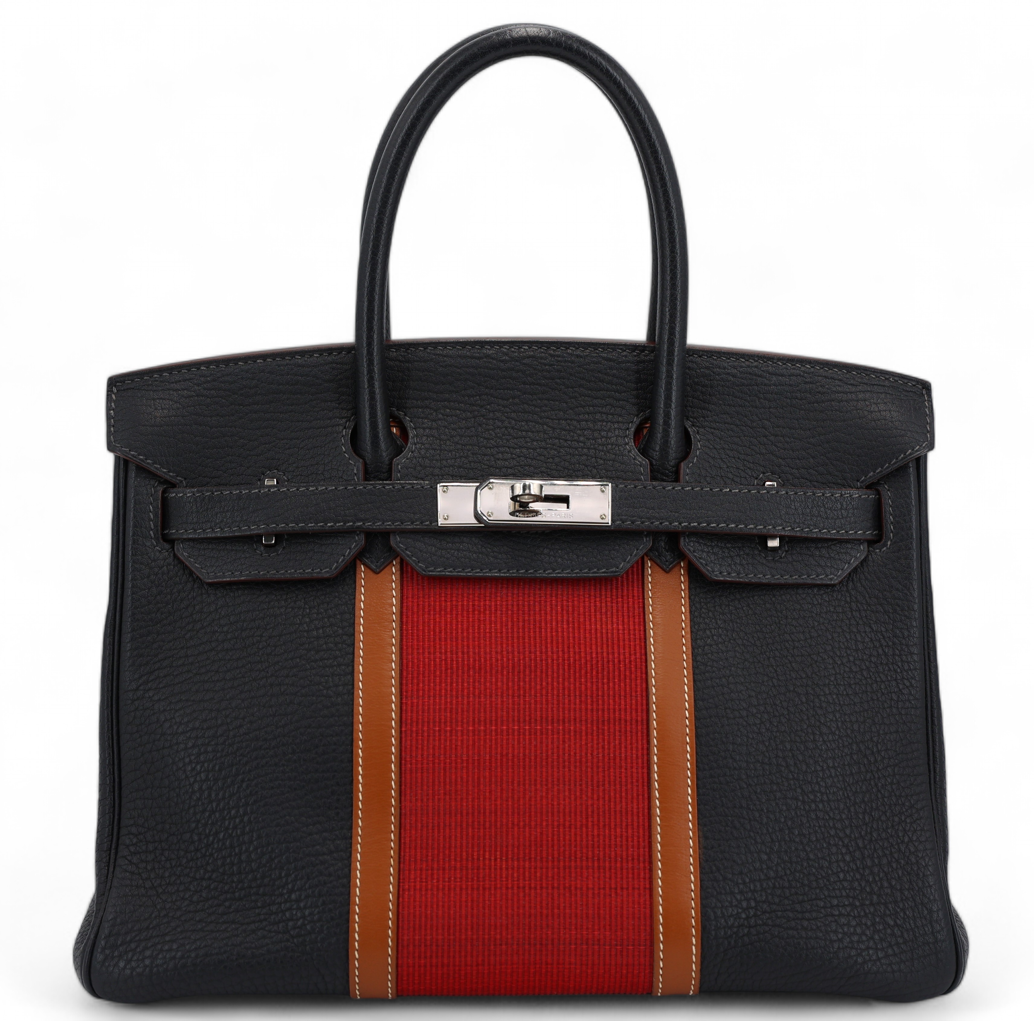 ランク A HERMÈS エルメス バーキン30 クラブ フォーブ ブルー