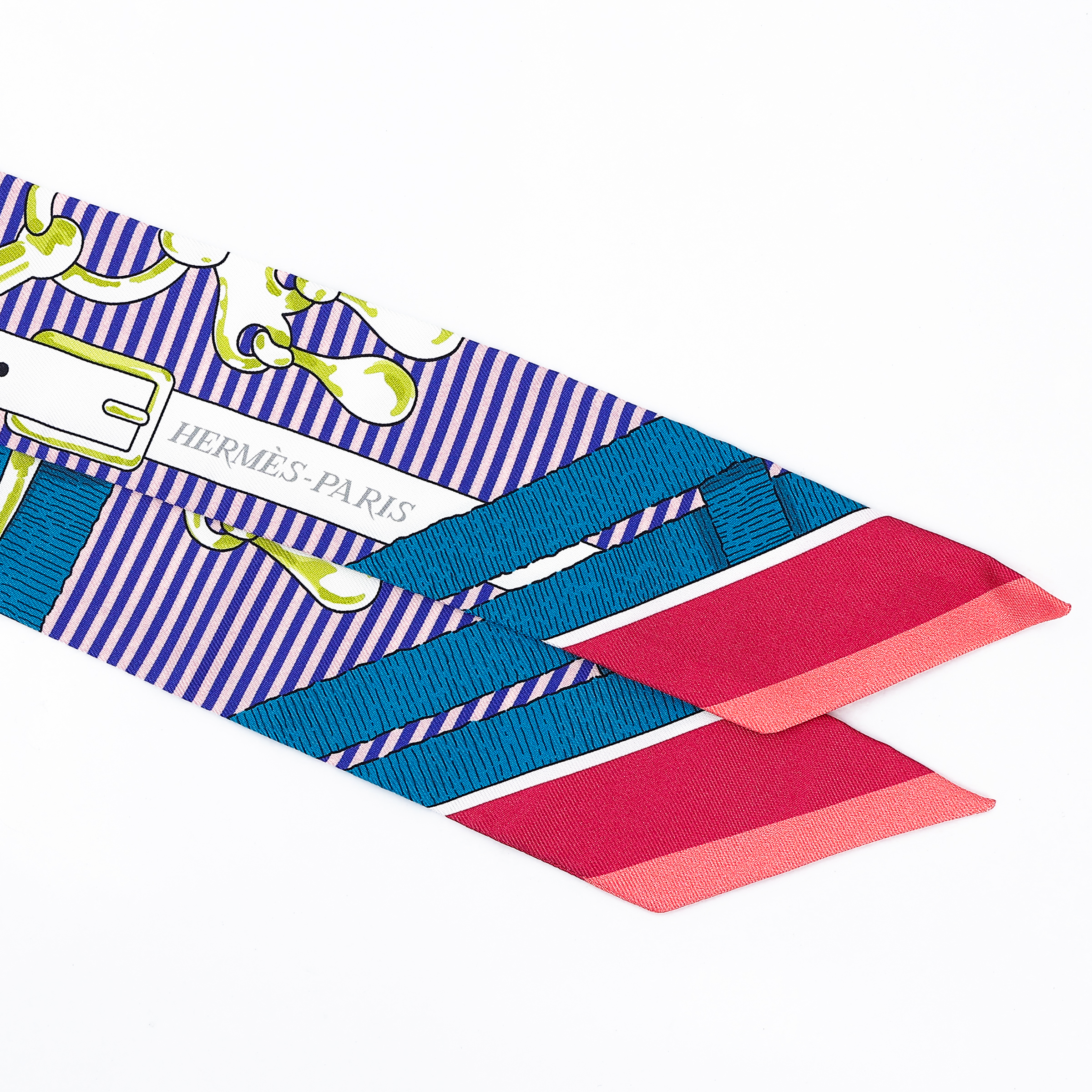 ランク N 新品 HERMÈS エルメス ツイリー 馬銜・シュミーズ パープル