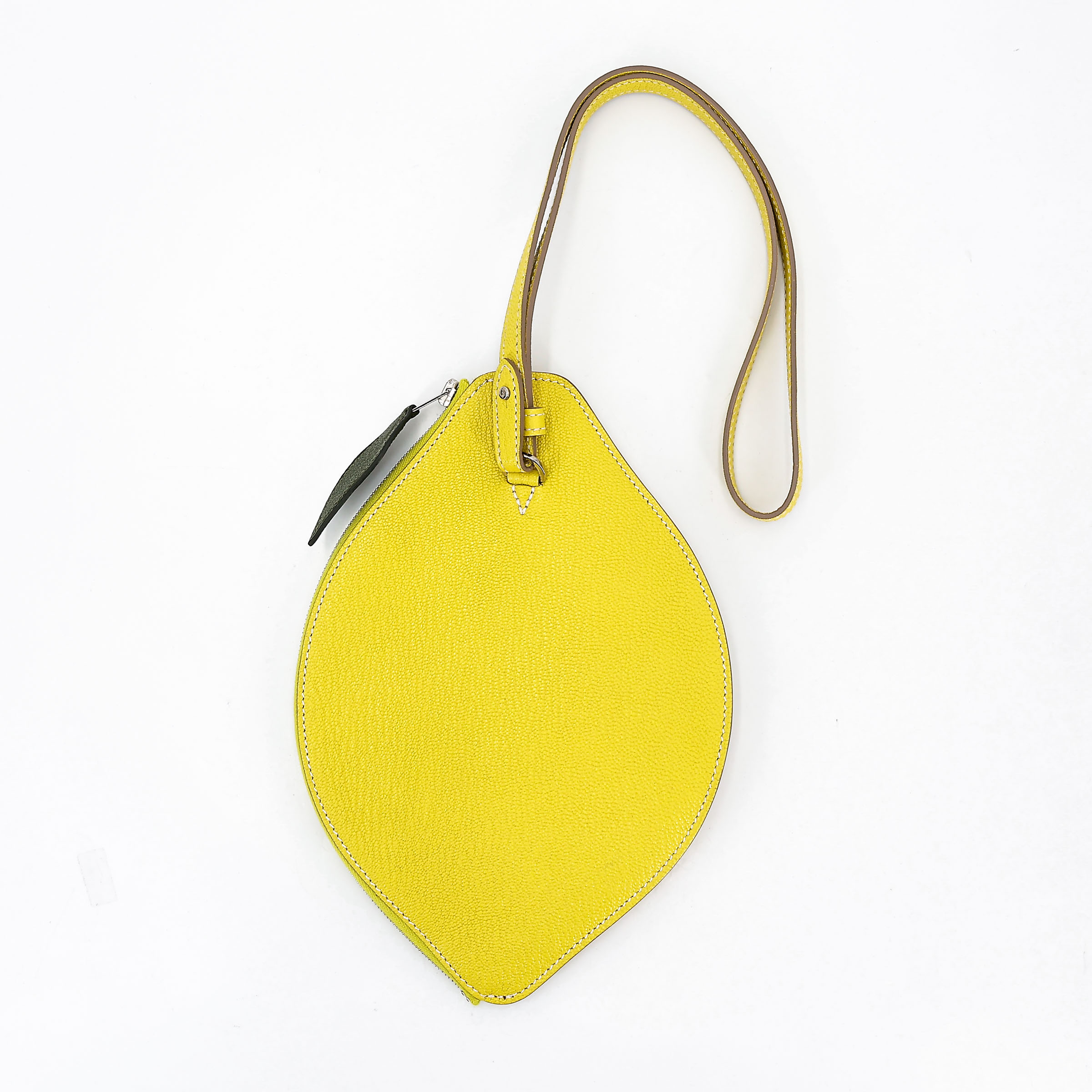 Excellent ( Rank SA ) HERMÈS Tutti Frutti Citron Coin Purse Charm