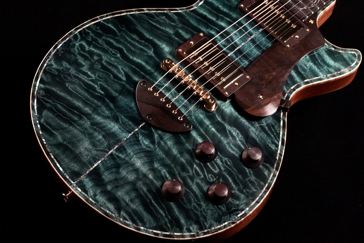Bizen Works Grain Jacaranda Neck,Premium Grade Quilted Maple Body