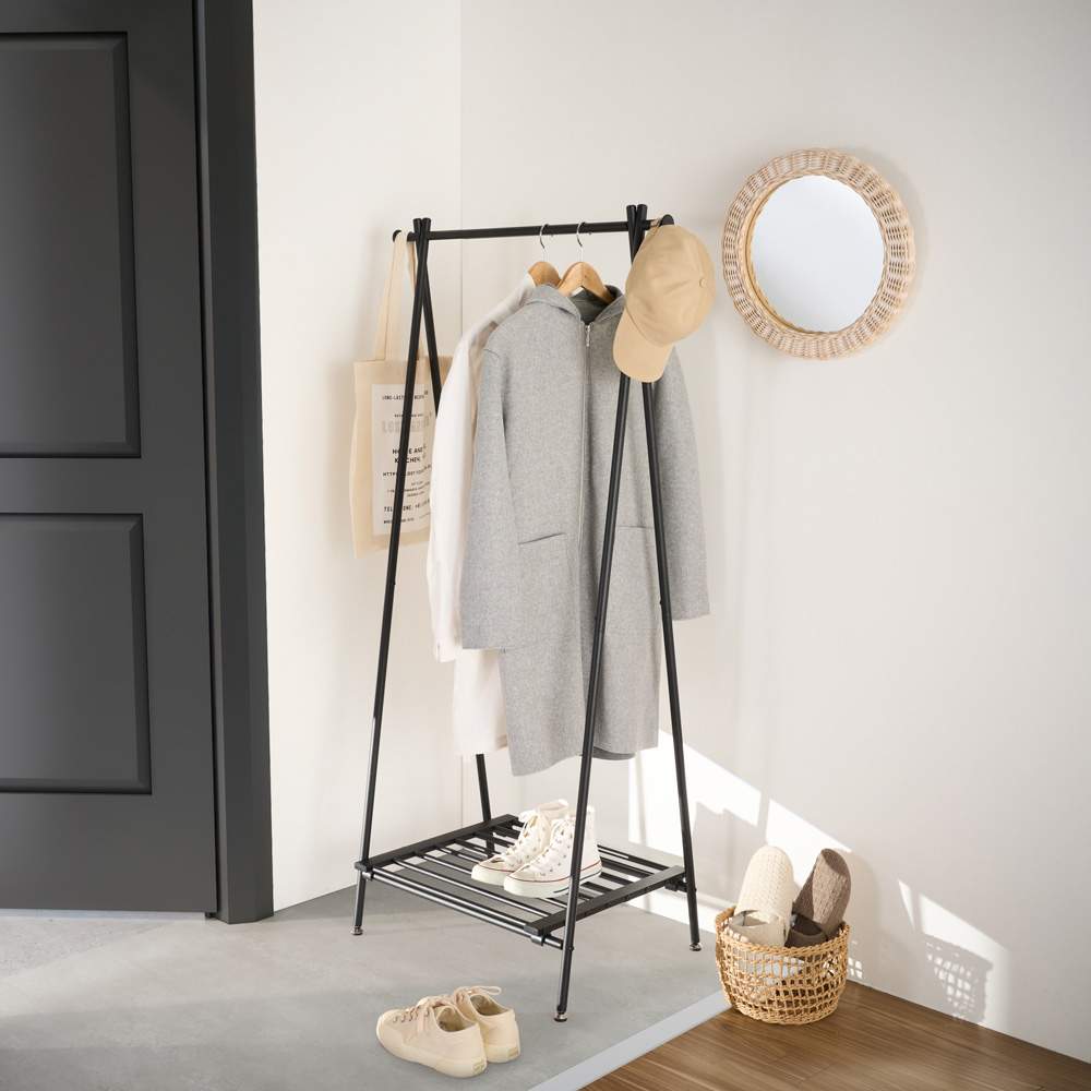 スチール製A型ハンガーラック 幅75cm奥行46cm高さ152cm 通販 - ディノス