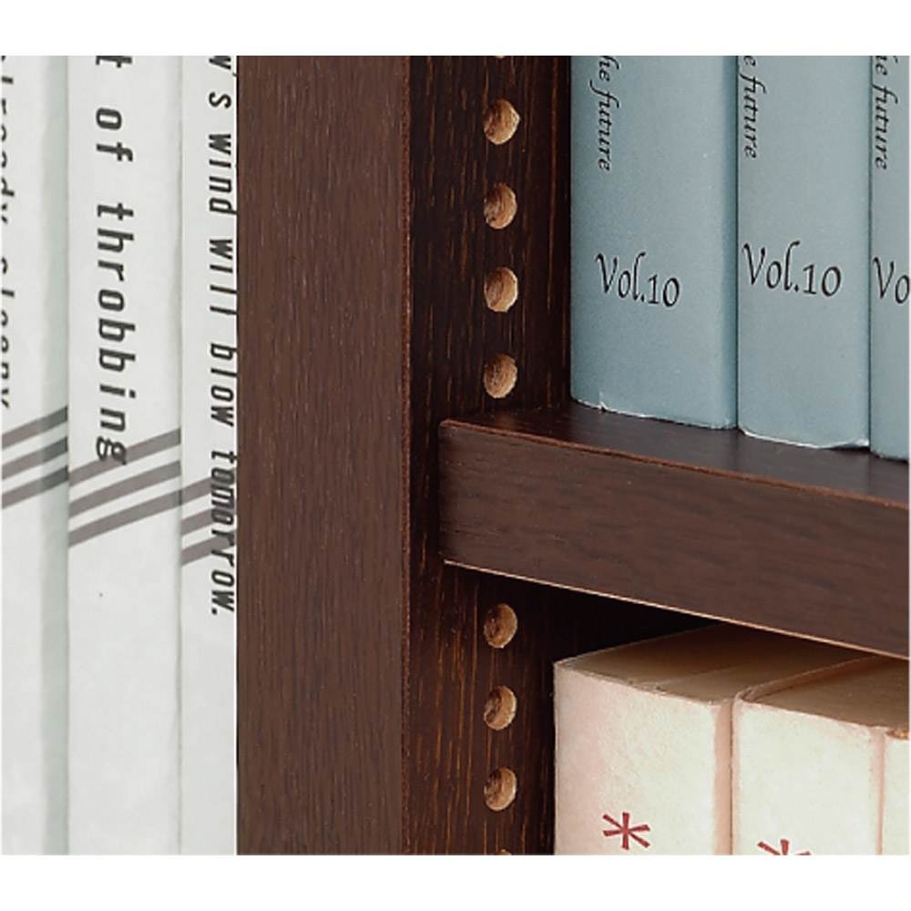 1cmピッチ薄型壁面書棚 奥行19cm 幅82cm 高さ180cm オープン 通販